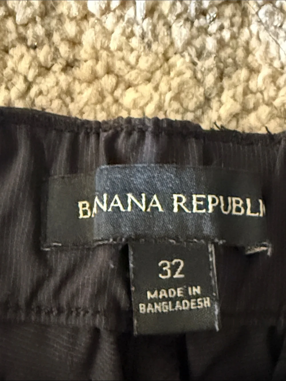 Banana Republic Men's Black Flat Front Shorts